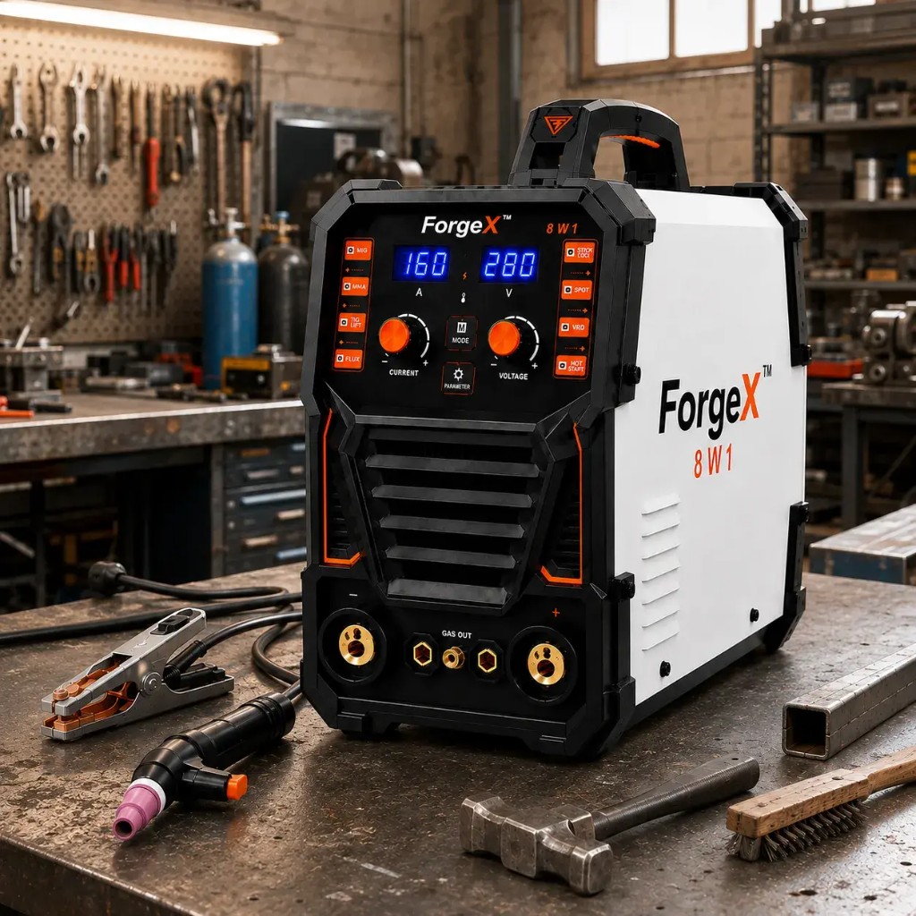 ForgeX multi-process welder with , MIG, TIG and stick functions