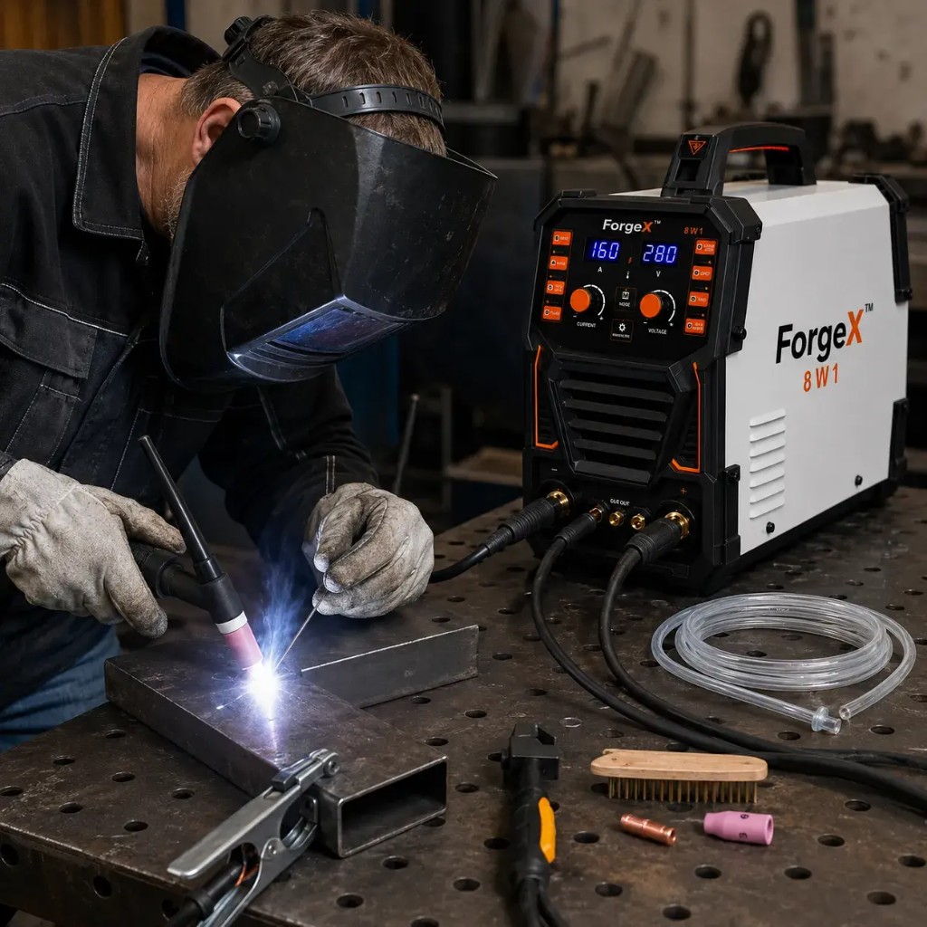 ForgeX welding aluminium, steel and stainless steel